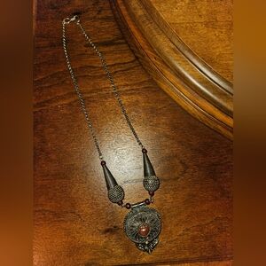 Antique Elegant Stash Pendant Necklace
